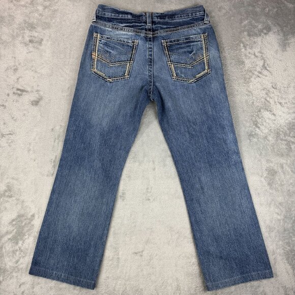 Ariat Men's Slim Straight Jeans - Blue - Picture 5 of 10